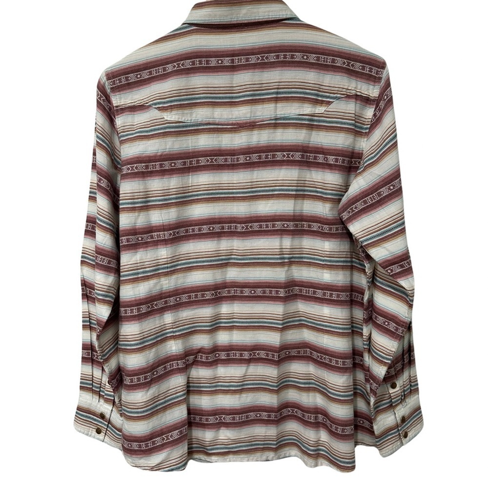 Ariat REAL Rosewood Snap Button Up Striped Shirt XLarge Southwestern Print NWT - Picture 8 of 8